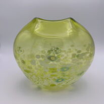 Tulip Vase (Lime) by Lisa Samphire at The Avenue Gallery, a contemporary fine art gallery in Victoria, BC, Canada.