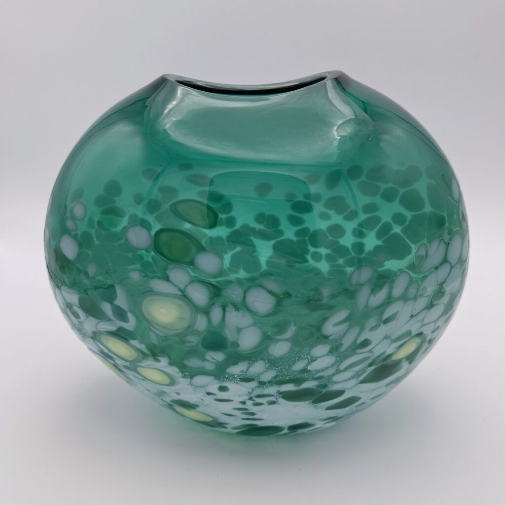 Tulip Vase (Green) by Lisa Samphire at The Avenue Gallery, a contemporary fine art gallery in Victoria, BC, Canada.