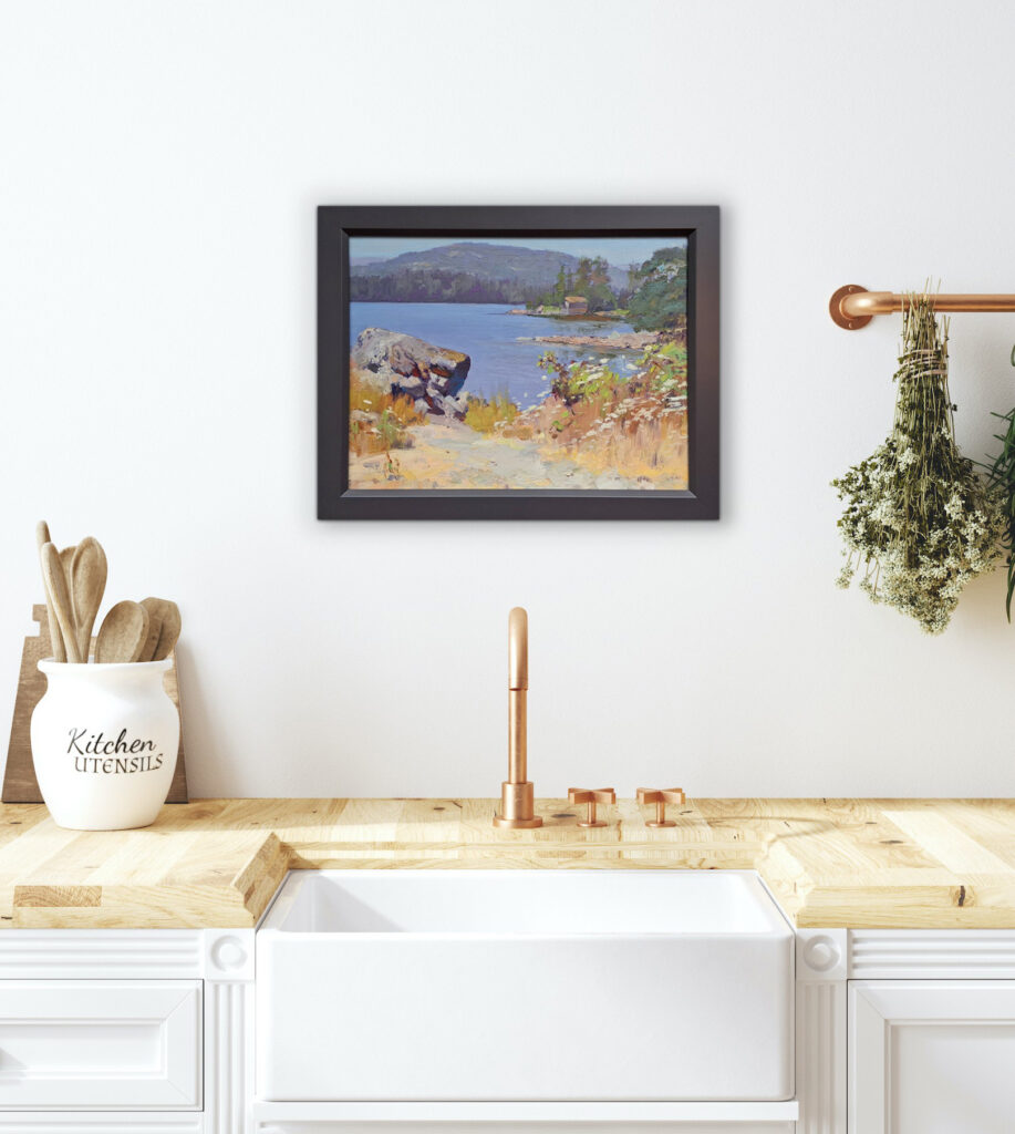 Quiet Harbour, August by Andrii Yendakov at The Avenue Gallery, a contemporary fine art gallery in Victoria, BC, Canada.