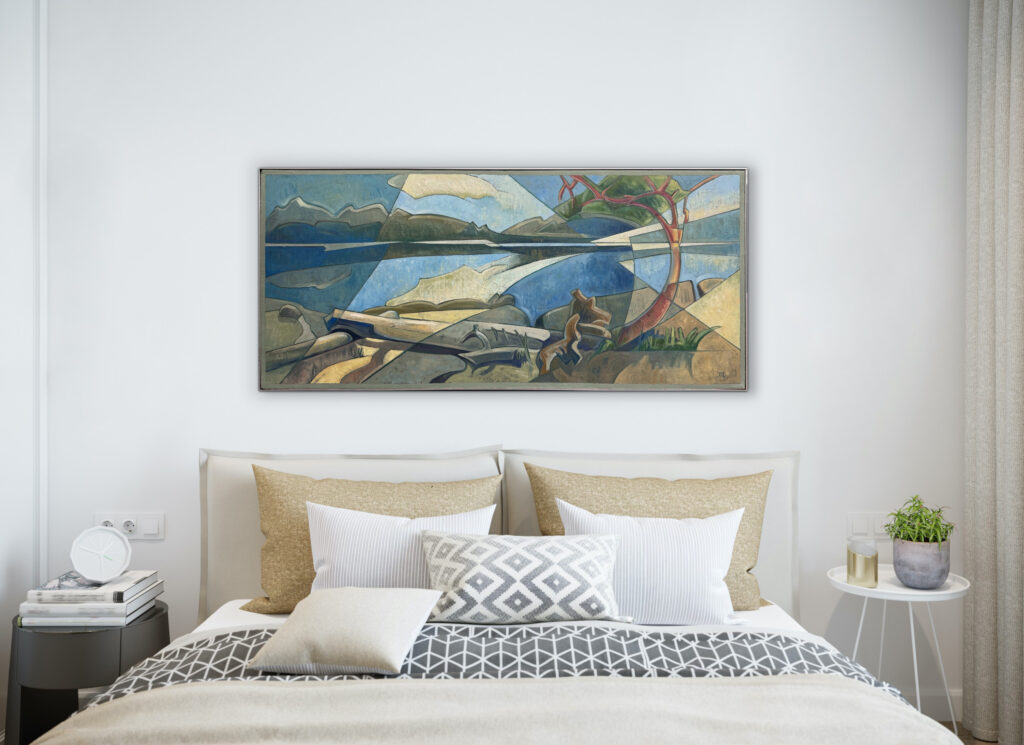 Hazy Blue by Philip Mix at The Avenue Gallery, a contemporary fine art gallery in Victoria, BC, Canada.