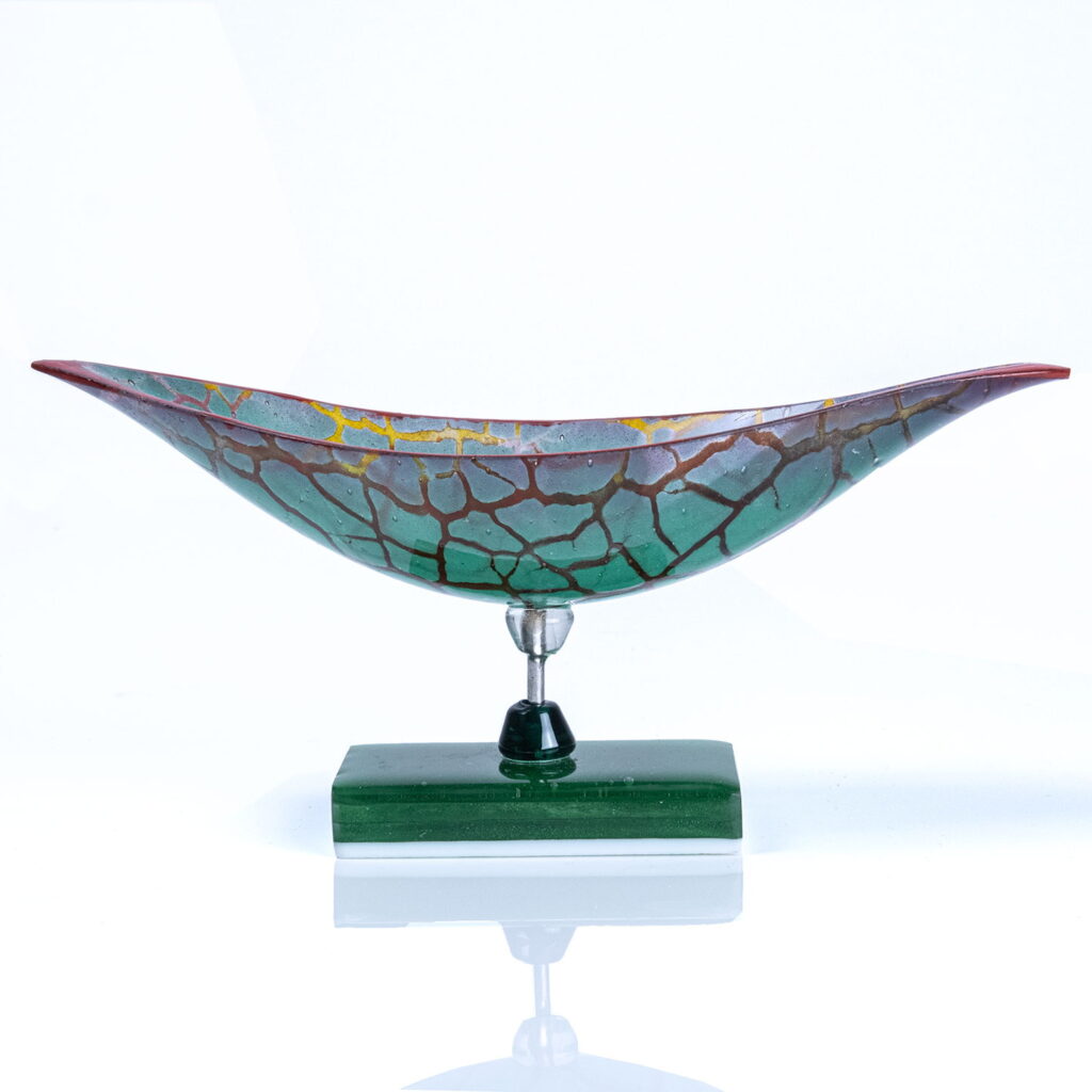 Green Gondolino by Bob Leatherbarrow at The Avenue Gallery, a contemporary fine art gallery in Victoria, BC, Canada.