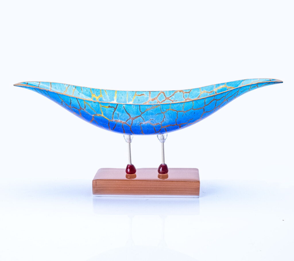 Blue Gondolino by Bob Leatherbarrow The Avenue Gallery, a contemporary fine art gallery in Victoria, BC, Canada.