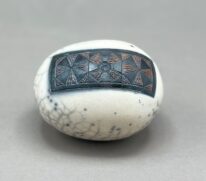 Naked Raku Shaker by Jan Lovewell at The Avenue Gallery, a contemporary fine art gallery in Victoria, BC, Canada.