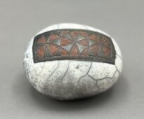 Naked Raku Shaker by Jan Lovewell at The Avenue Gallery, a contemporary fine art gallery in Victoria, BC, Canada.