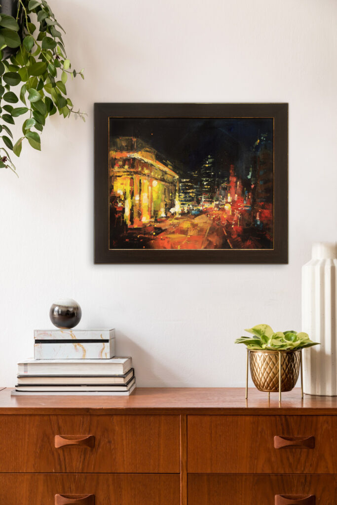 Midnight Boulevard by William Liao at The Avenue Gallery, a contemporary fine art gallery in Victoria, BC, Canada.