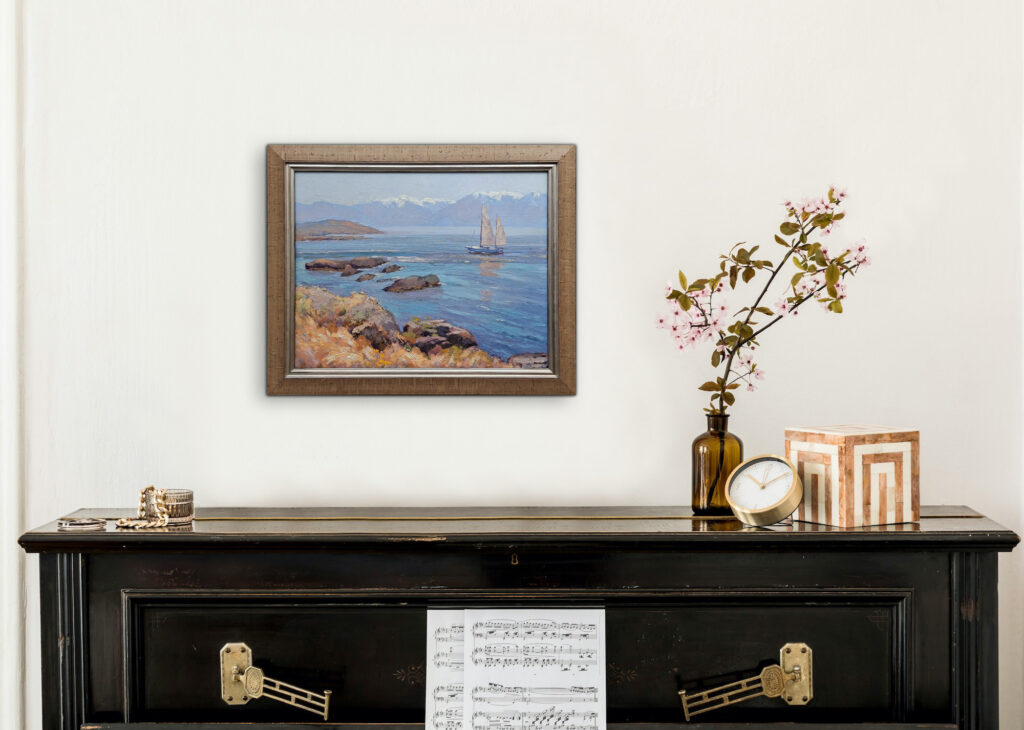 Sailing the Strait by Andrii Yendakov at The Avenue Gallery, a contemporary fine art gallery in Victoria, BC, Canada.