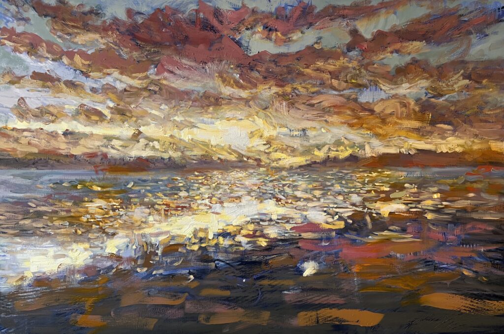 Abstract Freighters by Stephanie Taylor at The Avenue Gallery, a contemporary fine art gallery in Victoria, BC, Canada.