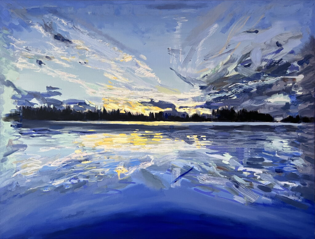 Ocean Abstract by Stephanie Taylor at The Avenue Gallery, a contemporary fine art gallery in Victoria, BC, Canada.