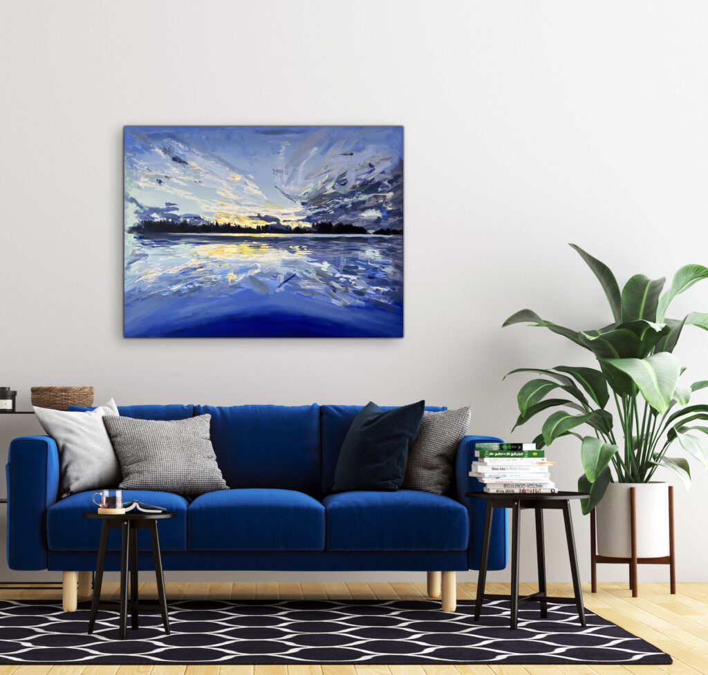 Ocean Abstract by Stephanie Taylor at The Avenue Gallery, a contemporary fine art gallery in Victoria, BC, Canada.