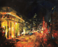 Midnight Boulevard by William Liao at The Avenue Gallery, a contemporary fine art gallery in Victoria, BC, Canada.