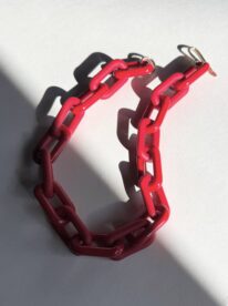 Red Chain Necklace by Minori Takagi at The Avenue Gallery, a contemporary fine art gallery in Victoria, BC, Canada.