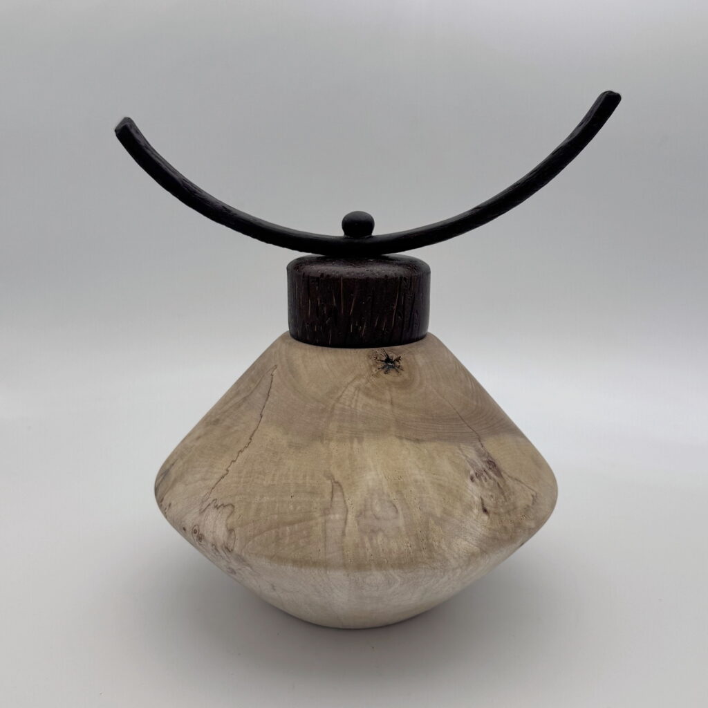 Bleached Maple, Palm Vessel by Robert Wilman at The Avenue Gallery, a contemporary fine art gallery in Victoria, BC, Canada.