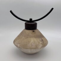 Bleached Maple, Palm Vessel by Robert Wilman at The Avenue Gallery, a contemporary fine art gallery in Victoria, BC, Canada.