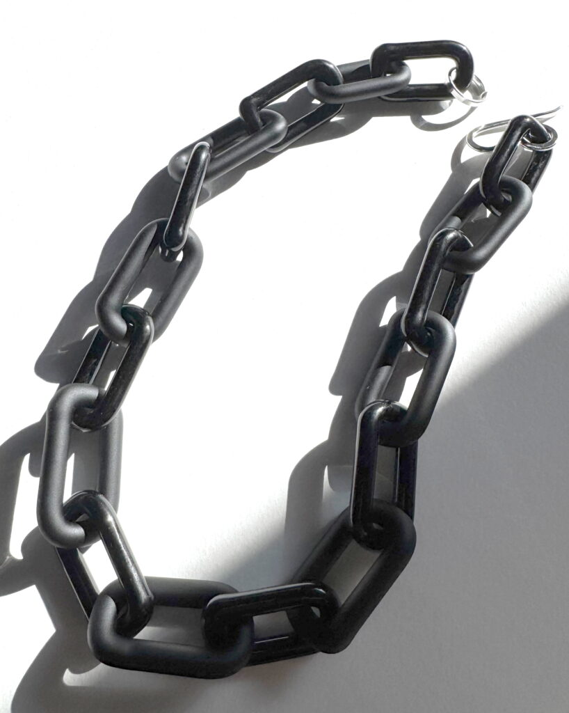 Black Chain Necklace by Minori Takagi at The Avenue Gallery, a contemporary fine art gallery in Victoria, BC, Canada.