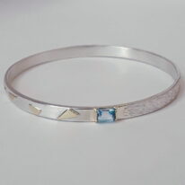 Blue Crush Bangle by Andrea Roberts at The Avenue Gallery, a contemporary fine art gallery in Victoria, BC, Canada.