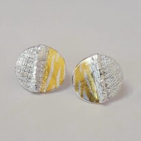 Fold Earrings by Andrea Roberts at The Avenue Gallery, a contemporary fine art gallery in Victoria, BC, Canada.