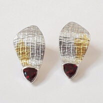 Garnet Earrings by Andrea Roberts at The Avenue Gallery, a contemporary fine art gallery in Victoria, BC, Canada.
