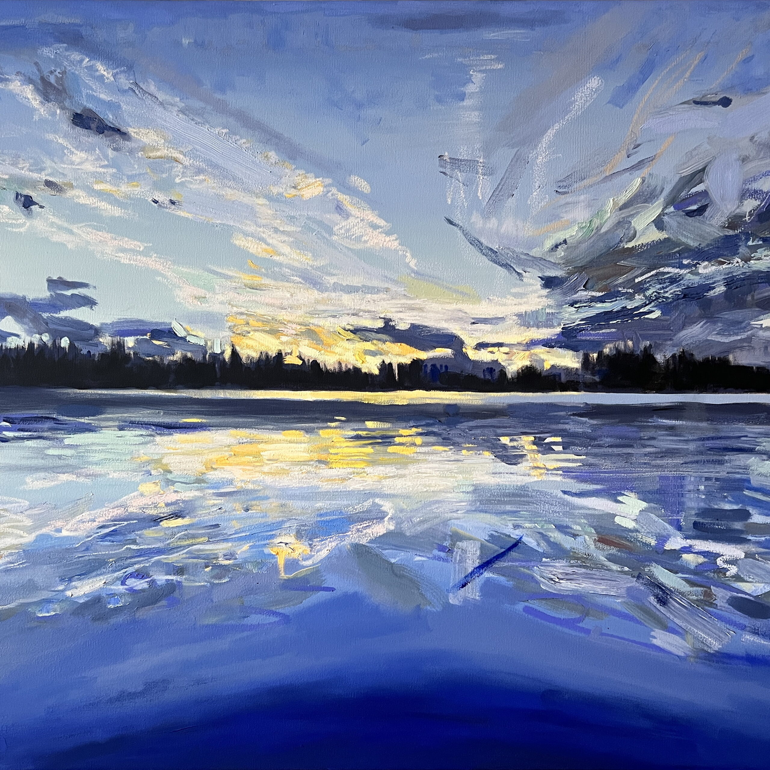 Ocean Abstract by Stephanie Taylor at The Avenue Gallery, a contemporary fine art gallery in Victoria, BC, Canada.