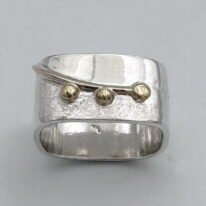 Large Square Blossom Ring by Chi's Creations at The Avenue Gallery, a contemporary fine art gallery in Victoria, BC, Canada.