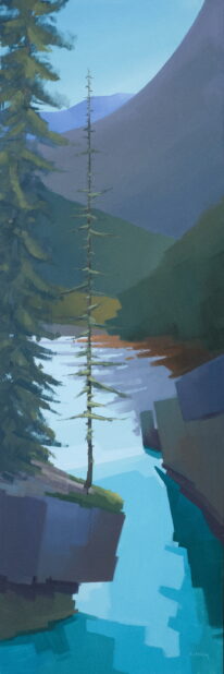 Cascading Silence V by Michael King at The Avenue Gallery, a contemporary fine art gallery in Victoria, BC, Canada.
