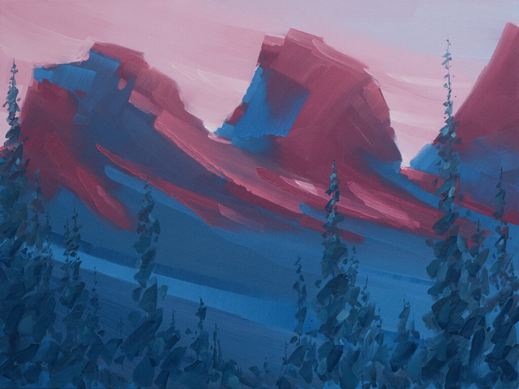 Crimson Sky by Michael King at The Avenue Gallery, a contemporary fine art gallery in Victoria, BC, Canada.