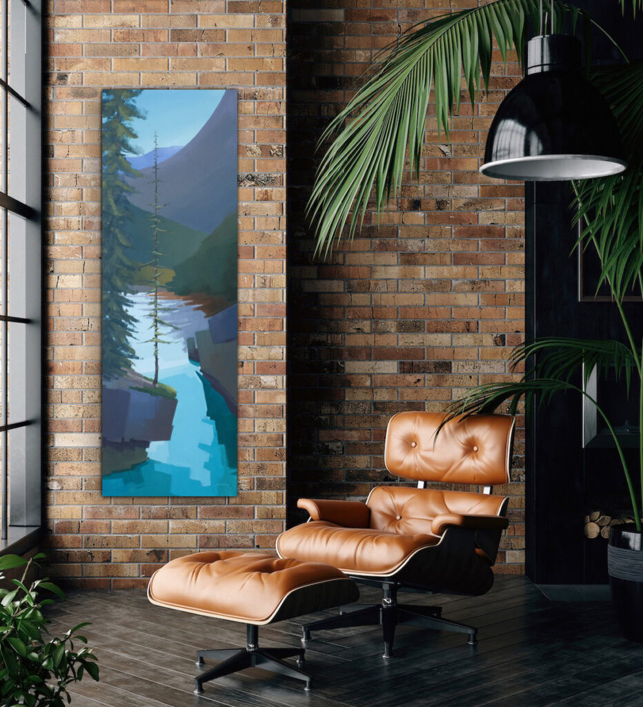 Cascading Silence V by Michael King at The Avenue Gallery, a contemporary fine art gallery in Victoria, BC, Canada.