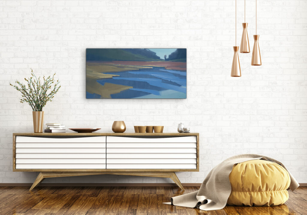 Across the Wetlands by Michael King at The Avenue Gallery, a contemporary fine art gallery in Victoria, BC, Canada.