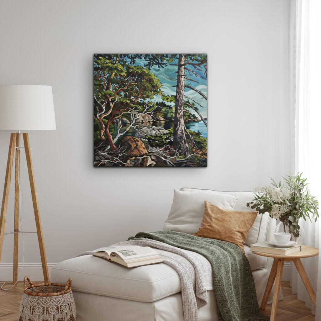 Cove Reflections by Mary-Jean Butler at The Avenue Gallery, a contemporary fine art gallery in Victoria, BC, Canada.