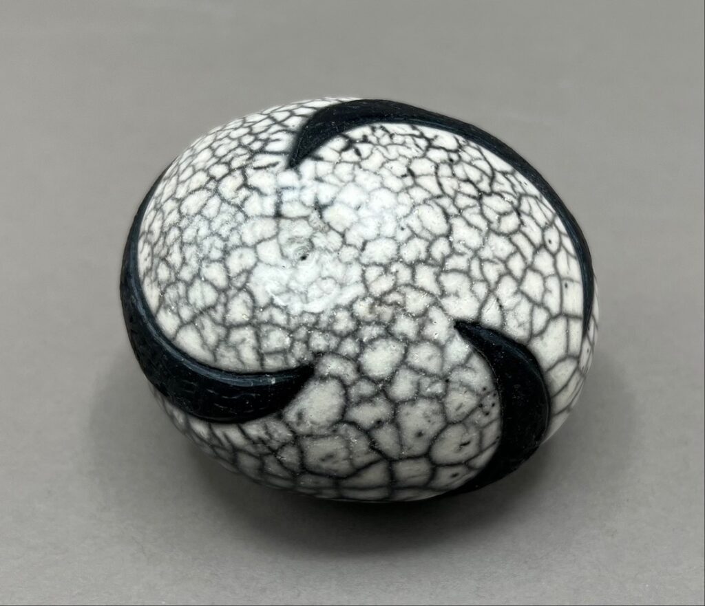 Naked Raku Shaker by Jan Lovewell at The Avenue Gallery, a contemporary fine art gallery in Victoria, BC, Canada.