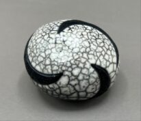Naked Raku Shaker by Jan Lovewell at The Avenue Gallery, a contemporary fine art gallery in Victoria, BC, Canada.