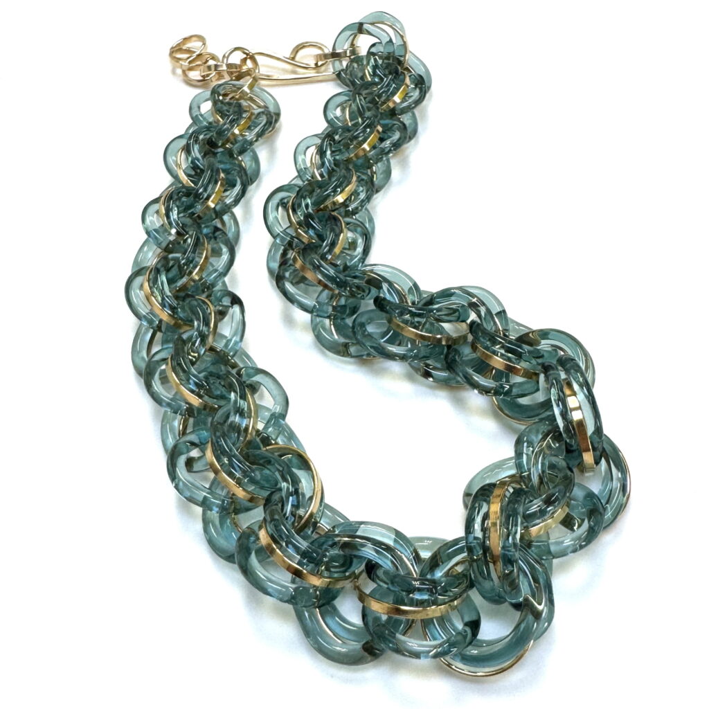 Dynasty Necklace (Glacier) by Minori Takagi at The Avenue Gallery, a contemporary fine art gallery in Victoria, BC, Canada.