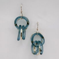 Dynasty Earrings (Glacier) by Minori Takagi at The Avenue Gallery, a contemporary fine art gallery in Victoria, BC, Canada.