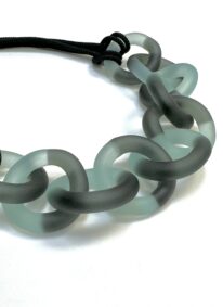 Two Tone Necklace (Aqua x Grey) by Minori Takagi at The Avenue Gallery, a contemporary fine art gallery in Victoria, BC, Canada.