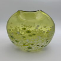 Tulip Vase (Lime) by Lisa Samphire at The Avenue Gallery, a contemporary fine art gallery in Victoria, BC, Canada.