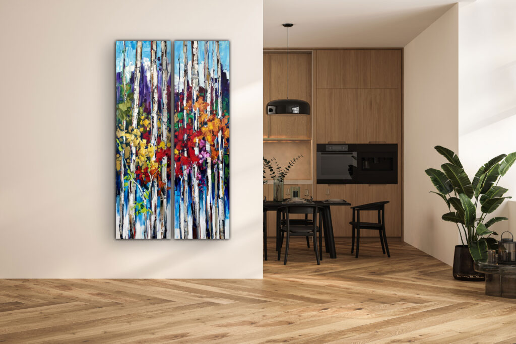 That's What Makes You Different I & II by Kimberly Kiel at The Avenue Gallery, a contemporary fine art gallery in Victoria, BC, Canada.