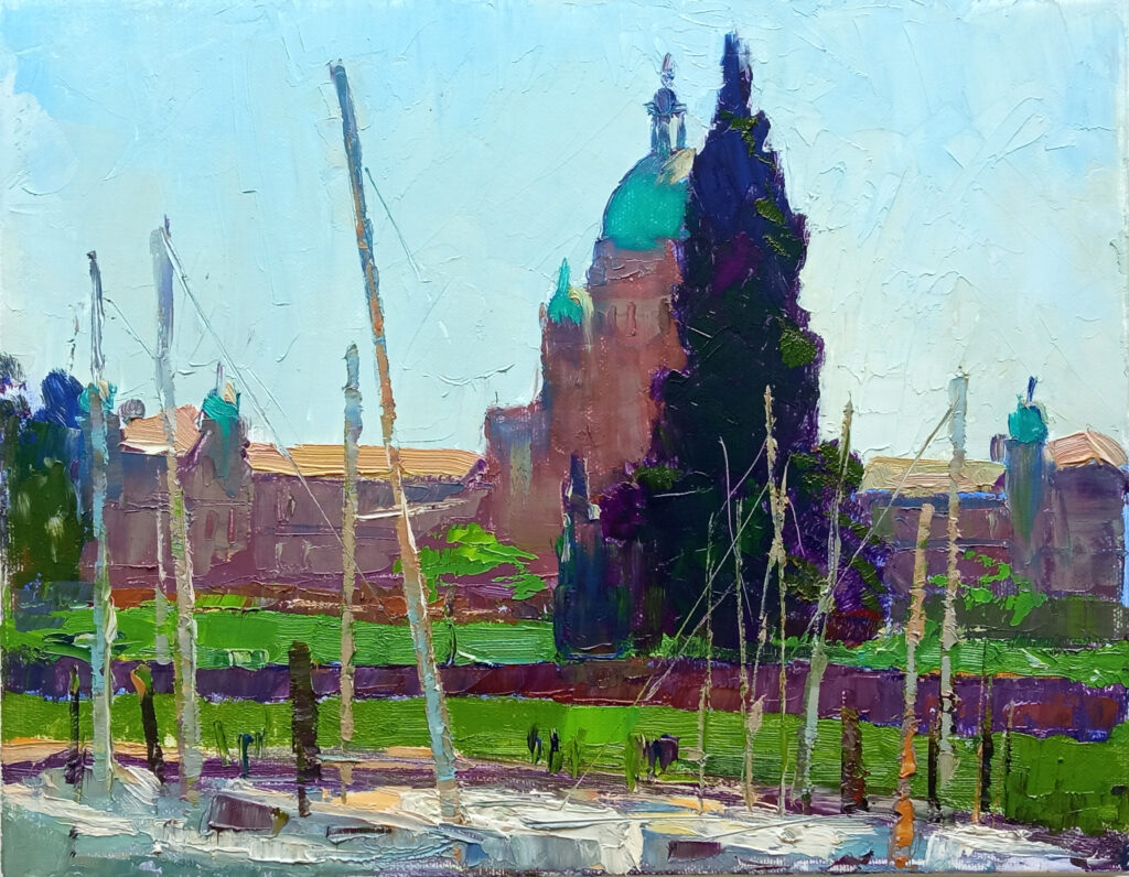 Parliament View by Andrii Yendakov at The Avenue Gallery, a contemporary fine art gallery in Victoria, BC, Canada.