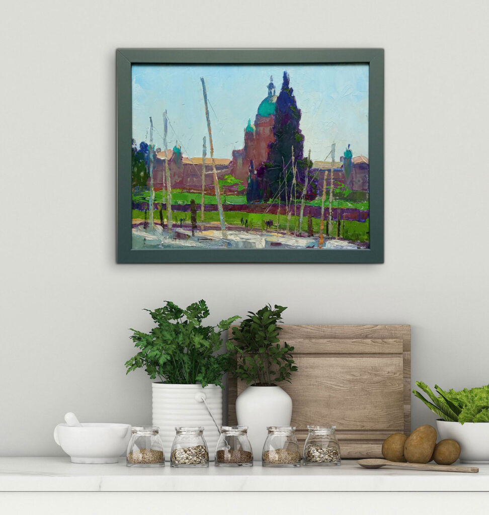 Parliament View by Andrii Yendakov at The Avenue Gallery, a contemporary fine art gallery in Victoria, BC, Canada.