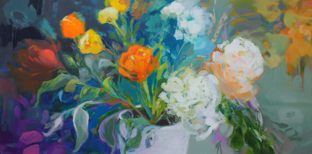Blooming All Year by Becky Holuk at The Avenue Gallery, a contemporary fine art gallery in Victoria, BC, Canada.