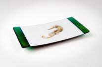 Sea Horse Sushi Dish by Bob Leatherbarrow at The Avenue Gallery, a contemporary fine art gallery in Victoria, BC, Canada.