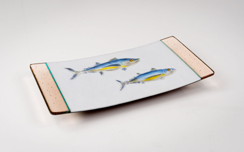 Two Albacore Tuna Sushi Dish by Bob Leatherbarrow at The Avenue Gallery, a contemporary fine art gallery in Victoria, BC, Canada.
