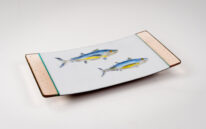 Two Albacore Tuna Sushi Dish by Bob Leatherbarrow at The Avenue Gallery, a contemporary fine art gallery in Victoria, BC, Canada.