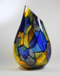 Stain Glass Vase by Guy Hollington at The Avenue Gallery, a contemporary fine art gallery in Victoria, BC, Canada.