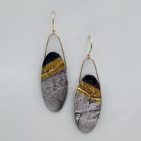 Tipping Point Earrings by Air & Earth Design at The Avenue Gallery, a contemporary fine art gallery in Victoria, BC, Canada.