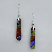 Jazz Series Long Drop Earrings by Jeremy Dane Morris at The Avenue Gallery, a contemporary fine art gallery in Victoria, BC, Canada.