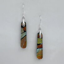 Jazz Series Long Drop Earrings by Jeremy Dane Morris at The Avenue Gallery, a contemporary fine art gallery in Victoria, BC, Canada.