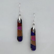 Jazz Series Long Drop Earrings by Jeremy Dane Morris at The Avenue Gallery, a contemporary fine art gallery in Victoria, BC, Canada.