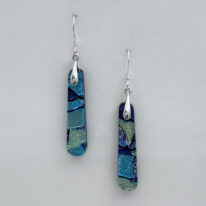 Jazz Series Long Drop Earrings by Jeremy Dane Morris at The Avenue Gallery, a contemporary fine art gallery in Victoria, BC, Canada.