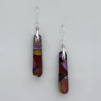 Jazz Series Long Drop Earrings by Jeremy Dane Morris at The Avenue Gallery, a contemporary fine art gallery in Victoria, BC, Canada.