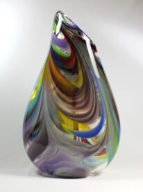 Feathered Multicolour Vase by Guy Hollington at The Avenue Gallery, a contemporary fine art gallery in Victoria, BC, Canada.