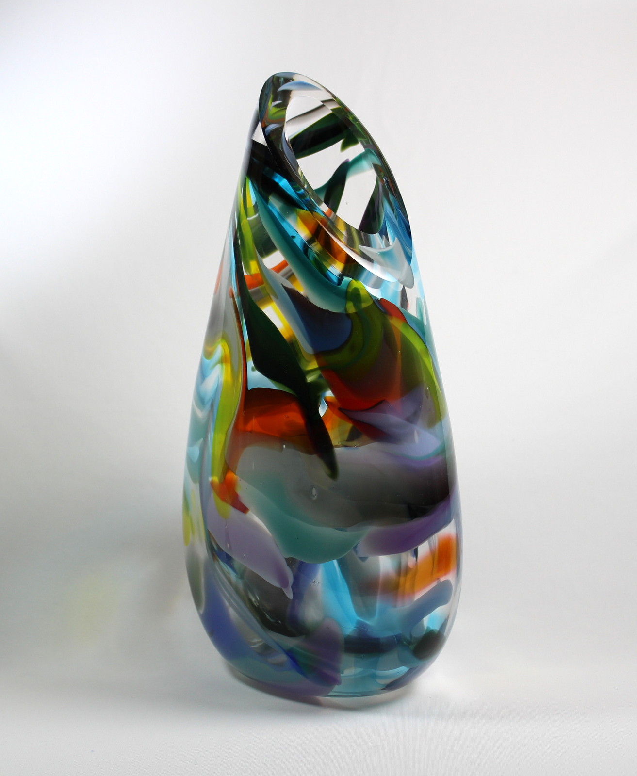 Multicolour Vase by Guy Hollington at The Avenue Gallery, a contemporary fine art gallery in Victoria, BC, Canada.